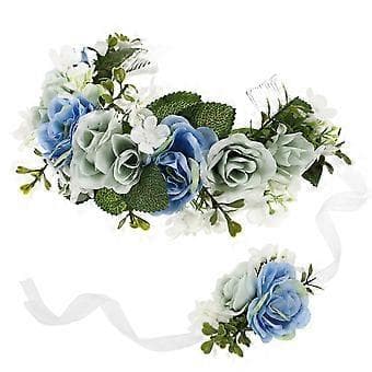 Hodeplagg Dame Hårblomster Blomsterkrans Jenter Hårtilbehør Armbånd Jenter