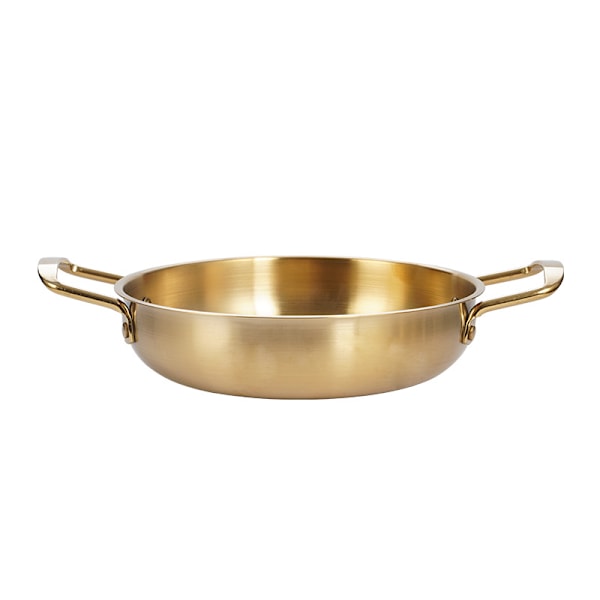 Rustfrit Stål Hverdags Pan Farve Noodle Ramen Pot Lille Kødgryder Pasta Gryder Stir Fry Pan Små Gryder til Hjemmet--20*7cm