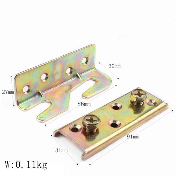 Bed Rail Brackets 4 Pcs Bed Frame Brackets for Rails Not Bed Frame Hardware Kit