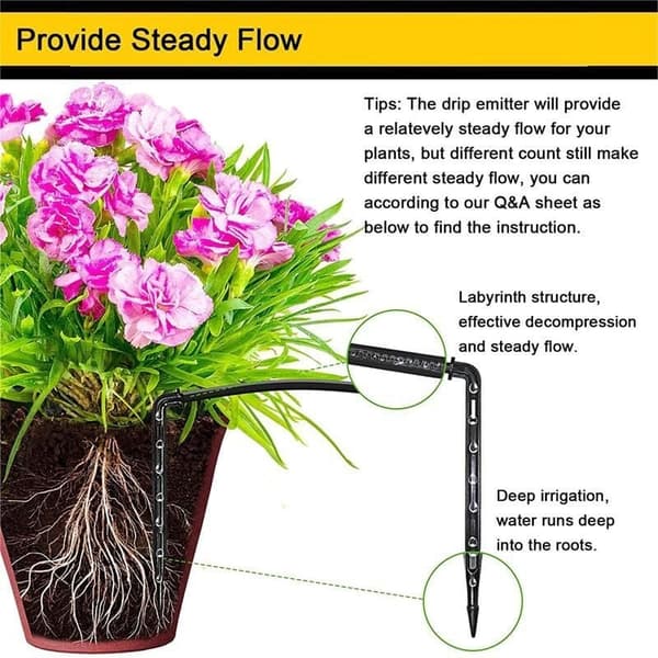 Automatic Solar Powered Irrigation Kit with Timer for Balcony, Terrace, Garden