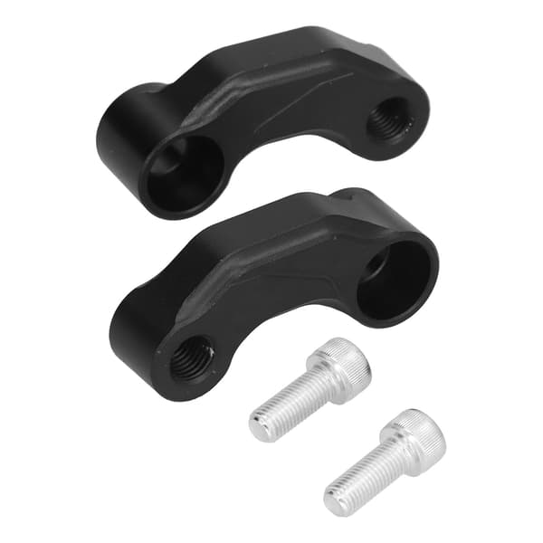 2 PCS Rearview Mirror Extension Bracket Replacement for SUZUKI Vstrom DL1000 2014-2019 (Black)
