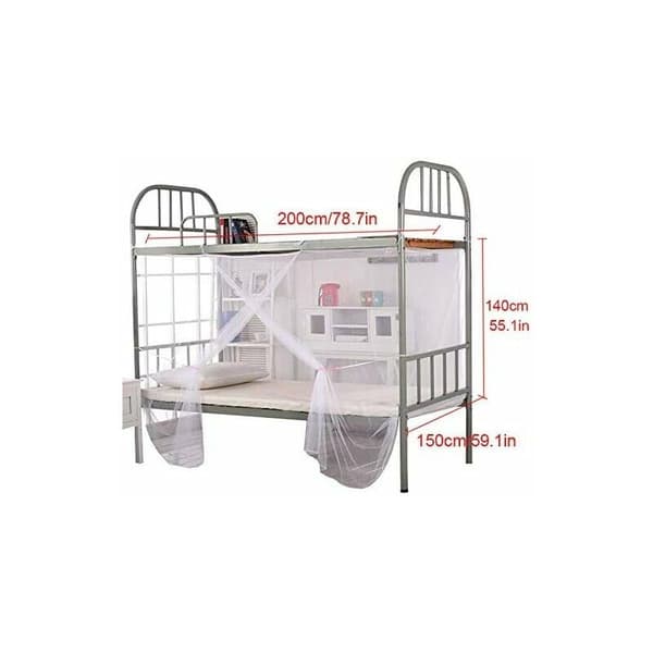 Mosquito Net 1.5x2m Fine Hole College Dorm White Bunk Bed