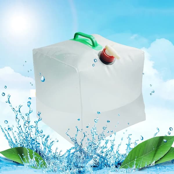 2-pack 20L Foldable Water Bag, Large Portable Water Container, Water Jug, Camping Drinking Water Bag, Water Tank