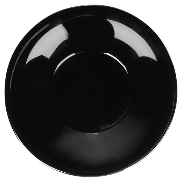 Djupa glastallrikar, svarta, 21,5 cm, 400 ml, set om 6
