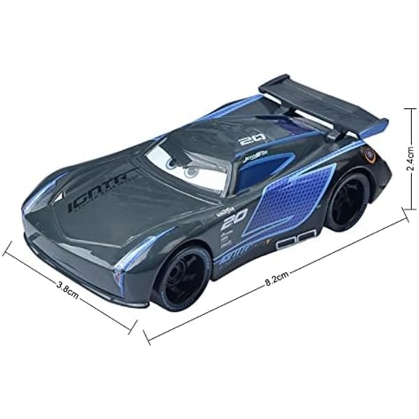 Disney Pixar Bilar 3 Chick Hicks Polis McQueen Mater Fabulous Hudson Diecast Metall Legering Modellbil Leksaker för Pojkar (Färg: Chick Hicks) Jackson Storm