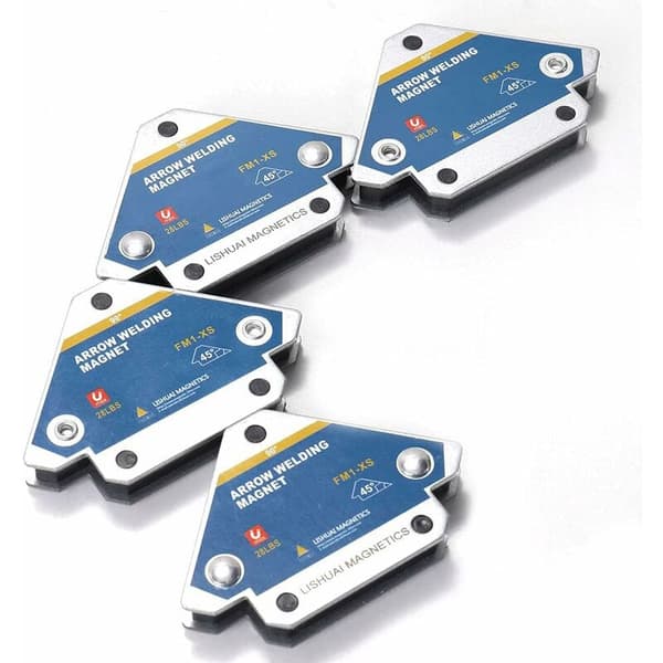 longziming Magnetic Welding Positioner 4pcs 45° 90° 135° Multiple Angles Ferrite Auxiliary Positioning Tool