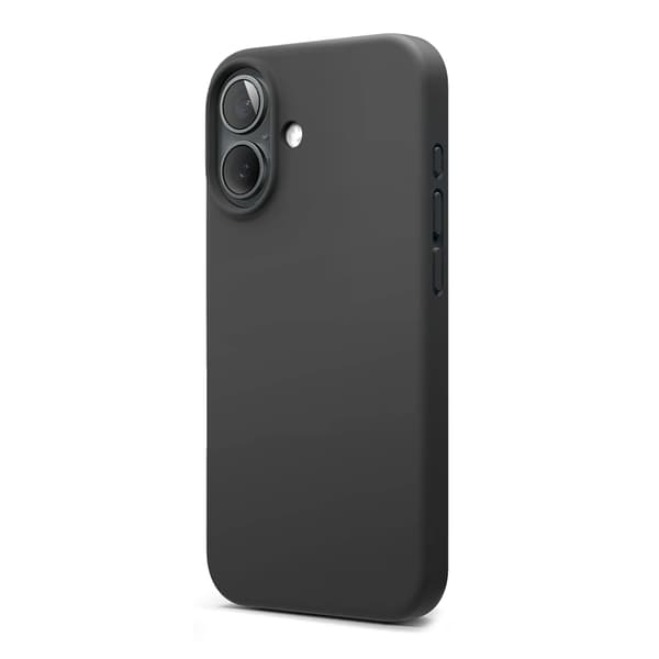 iPhone 16 Mobilcover Silikone Magnet Rvelon - Sort Svart Silikon