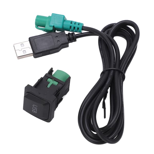 Car Line Out Adapter 3RCA Cable Adapter Replacement for DVD Navigation Headunit 6Pin Blue AV Port 3040
