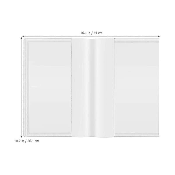 Transparenta vattentäta bokomslag, 10-pack klara skyddsfodral