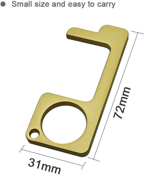 3 Pieces (Silver+Black+Gold) Contactless Key, Touch-free