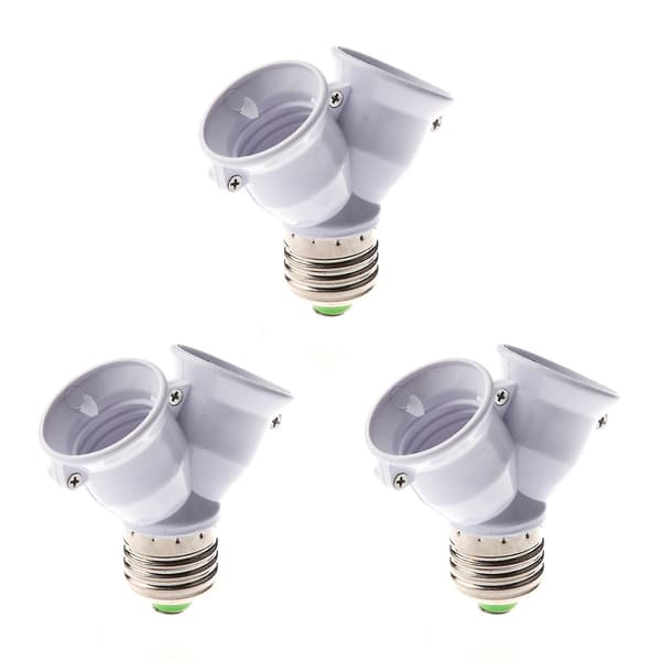 3x E27 1 til 2 E27 LED-pæreadapteromformerfordeler shuntbasekontakt