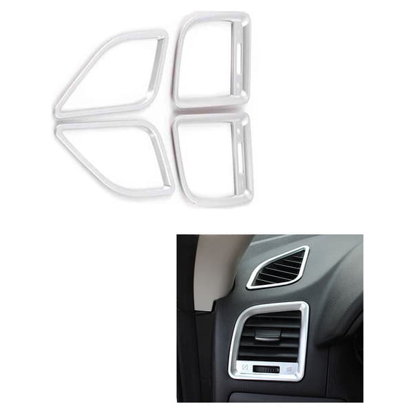 ABS Krom Dashboard Ventil Outlet Deksel Trim Ramme For -5 Cx5 Ke 2012-2016 Bil Styling