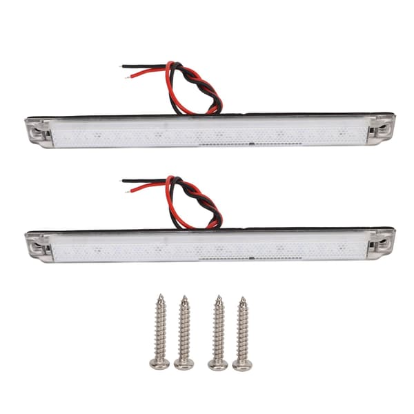 2 pcs Side Marker Light 12V DC IP65 Waterproof LED Width Indicator Clearance Lamp for RVs Boats Yachts