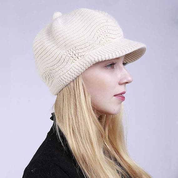 1 x Blød strikket baret til kvinder med skygge