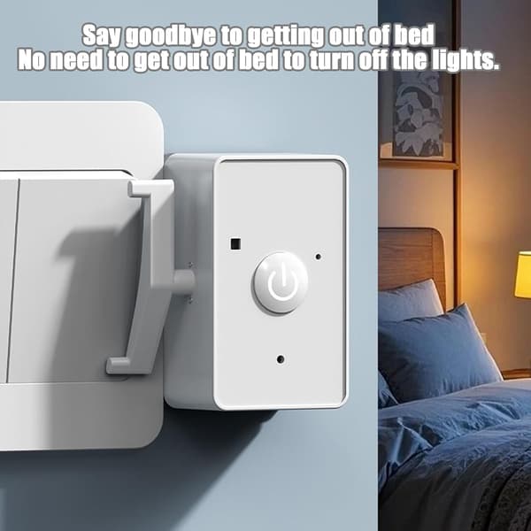 Automatic Push Button | Wireless Automatic Controller - Illuminated Push Button - Compatible with Bedroom, Garage, Wall, Dorm, Workplace, Appliances, Home
