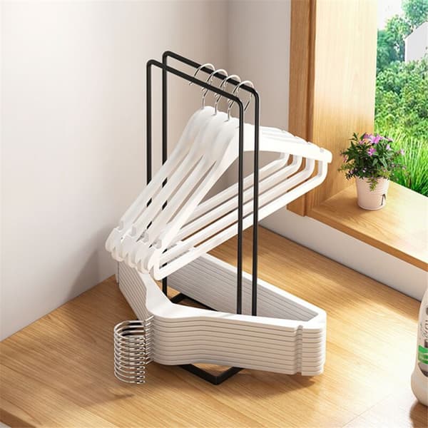 Hanger Organizer Stacker, Clothes Hanger Organizer Rack for Laundry Room Wardrobe, Clothes Hanger Storage Rack