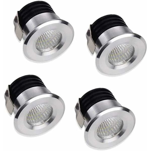 x Mini LED Indbyggede Spotlights 3W LED Varm Hvid Til Monter Indendørs Stationsbelysning Gips Inkl. Separat Transformator