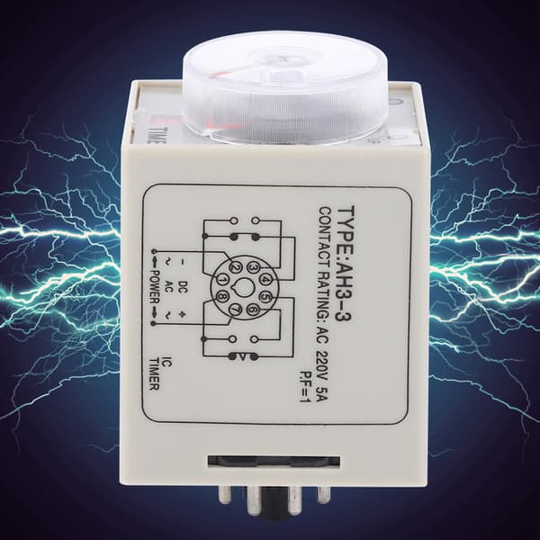 AH3-3 Time Relay Adjustable Delay Timer Switch AC 220V for Automatic Control System 60S