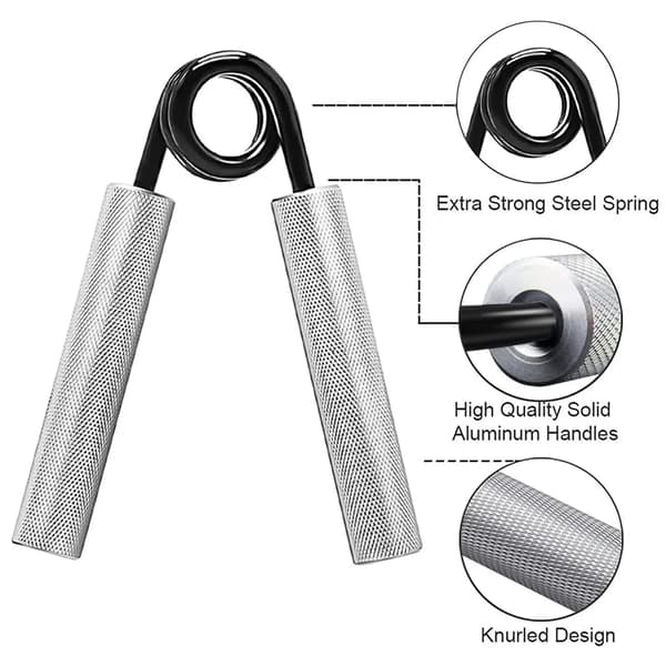 250LBS Grip Strength Trainer, Non-slip Hand Grip Trainer, Forearm Exerciser Finger Exerciser with 2 Protective Caps