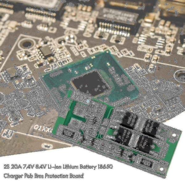 2S 20A 8,4V Li-ion Lithiumbatteri 18650 Oplader PCB BMS Beskyttelseskort