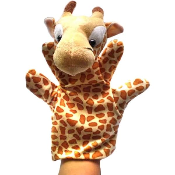5-pack Olika Handdockor Giraff, Örn, Zebra, Häst, Orm Mjuka Leksaker för Barn Bebisar