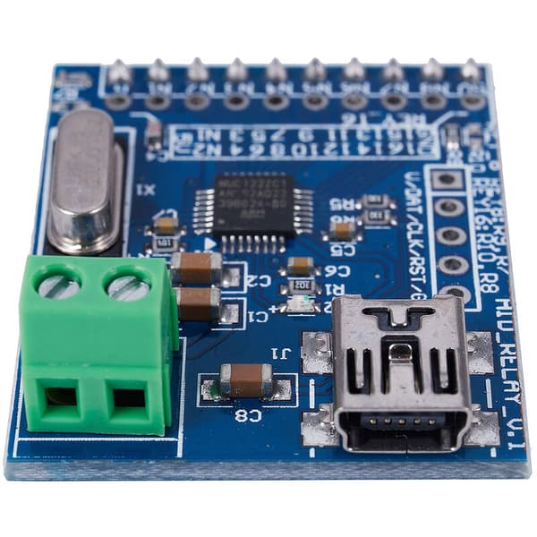 Ohjelmoitava ohjausrelemoduuli Mini USB:lle