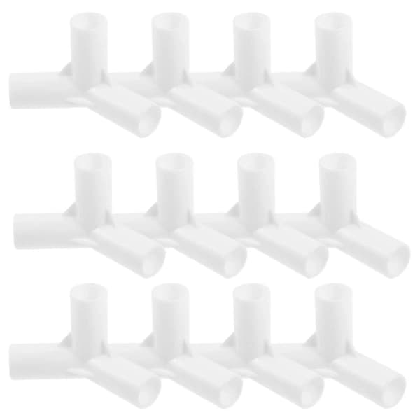 20 Pcs Tent Pole Adapter Tent Pole Connector Plastic Pole Connector Three-Way Connector Tent Accessories