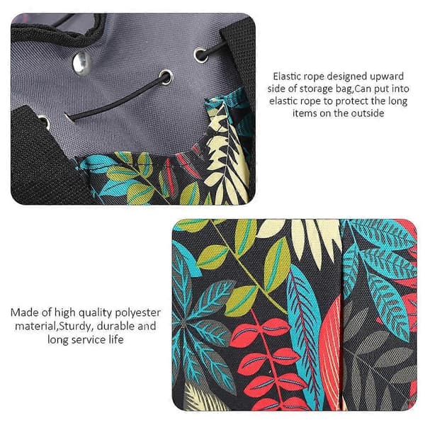 Polyester Letvægts Udendørs Camping Farvematchende Håndtaske Havebeskæring Rejse Elastisk Reb