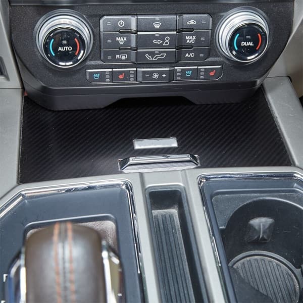 Gear Shift Box Panel Trim, Interior Accessories for 2015 2016 2017 2018 2019 2020 Fiber