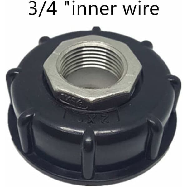 1000L IBC Tank Adapter Container Drain Adapter Stainless Steel Spout Fitting Replacement Irrigation Switch Connection Tool (3/4 \" internal thread)