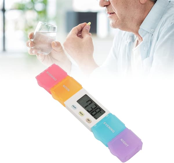 1 stk Elektronisk Medisinboks Avtakbar Vaskbar Stor