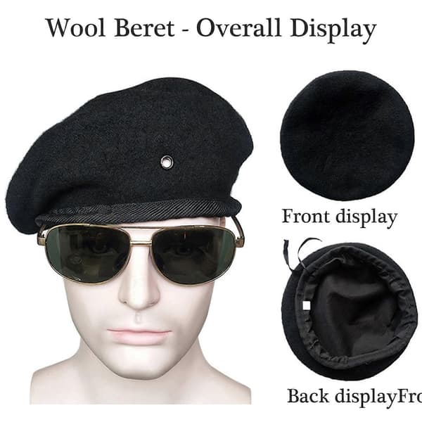 Ullbasker Brodert Sikkerhetsuniform Tilbehør Kaptein Profesjonell Sikkerhetskaptein Hatter Cosplay Tilbehør Stil 5 Stil 5 Style 5