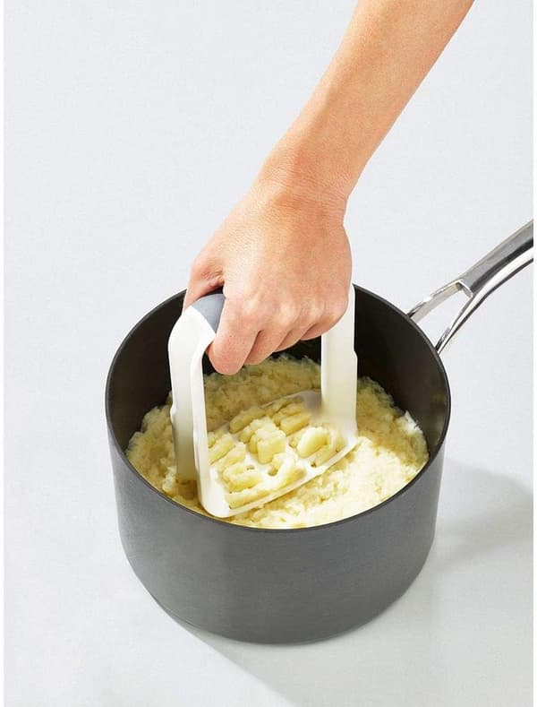 1 stk. Potetstapper, Grønnsaker Most, Non-stick Sikker - Hvit