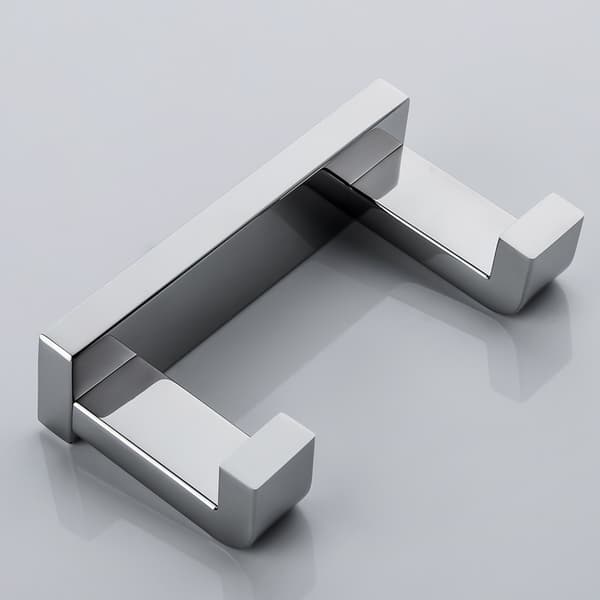 Chrome Double HookWall-mounted double towel hook in polished chromeSirius double coat hook, chrome