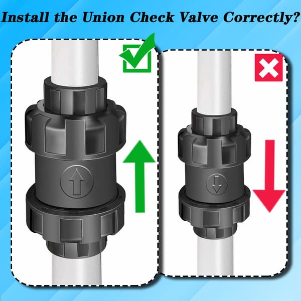 Heavy Duty Ball Check Valve, with Smooth Full Port, Smooth x Smooth Connection, for Backflow Prevention in Fluid Systems