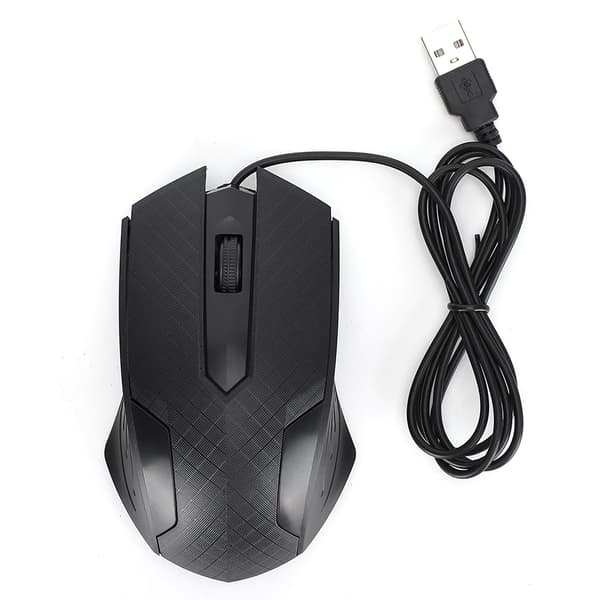 Professionel sort mus til bærbar computer - 2400 dpi høj præcision og ergonomisk design (Q57)