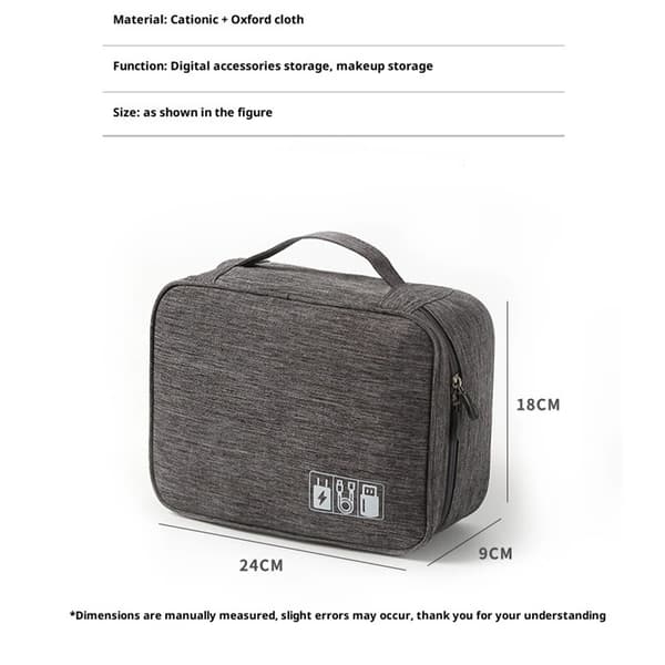 Headset Organizer Bag, Electronics Accessories Carrying Case for Referee Communication System