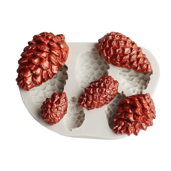 Silikoneform grankogle DIY fondant kage chokolade dekorationsform bageværktøj