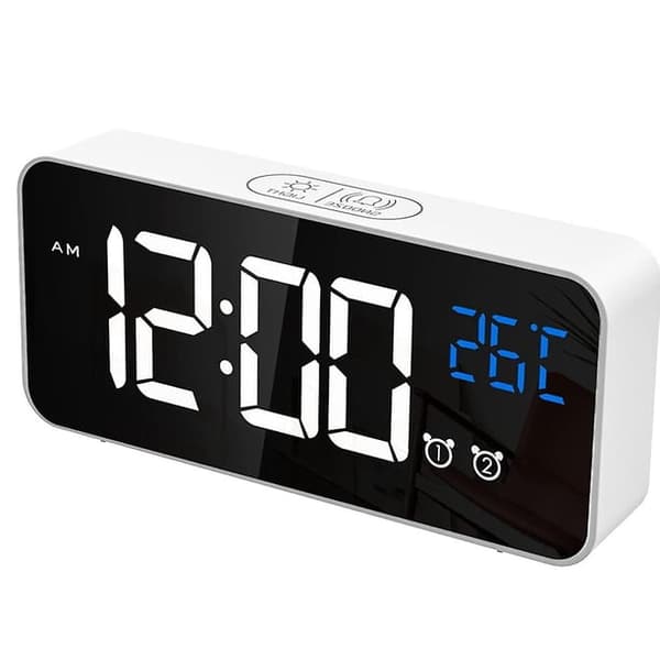 Large Digital Alarm Clock For The Visually Impaired - Large Electric Clock For Bedroom, Jumbo Digits, Fully Dimmable