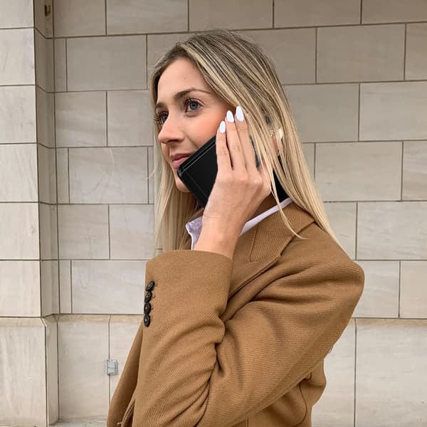 2 st iPhone 11 Plånboksfodral, Kortfack Skjutbart Dolda Skyddande Baksida