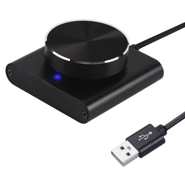 USB-tietokoneen PC-kaiutin Ulkoinen äänenvoimakkuuden säätöpyörä Musta