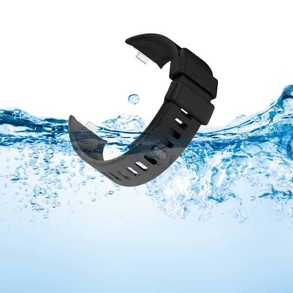 Silikonerem til Redmi Watch 4 Sort Sort