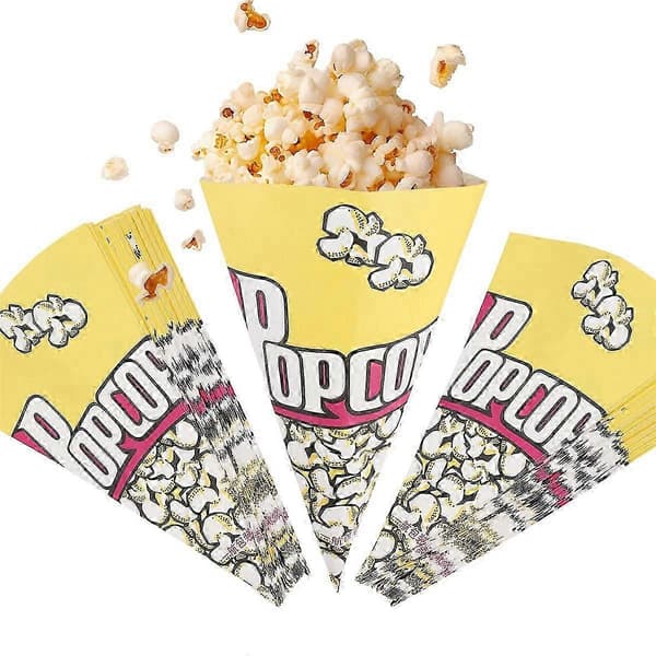 100X popcorn poser papirposer mandler Popcorn