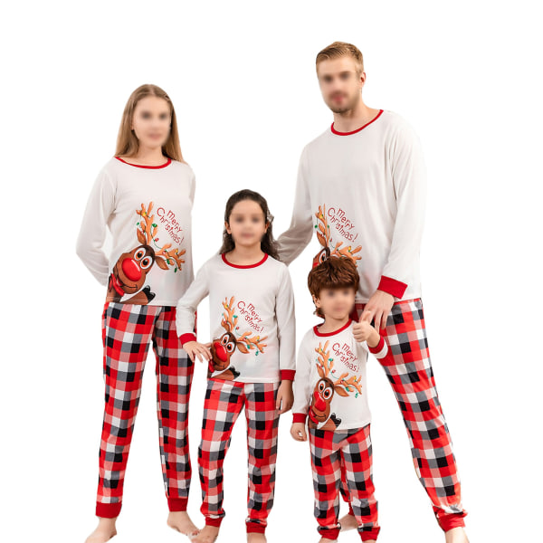 Family Crew Neck Sovkläder Holiday Letters Print Passform Matchande resår i midjan, Färg: Röd, Storlek: Herr: 2XL