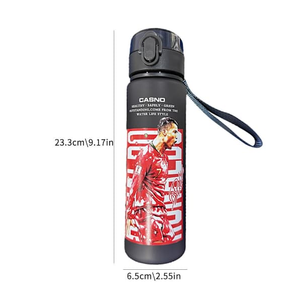 Ronaldo 560ml BPA-vapaa Premium Proteiinisekoitinpullo [JUN] 560ml 560ml