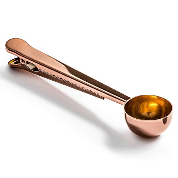 Coffee Spoon with Clip - Stainless Steel