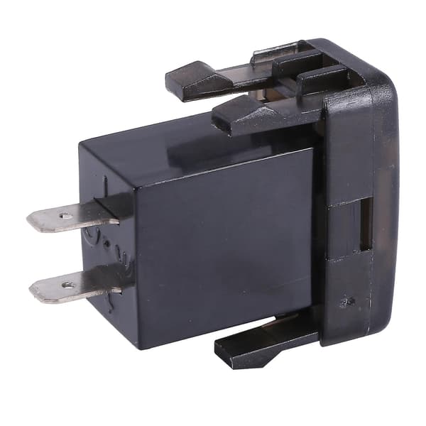Billaderuttak dobbel USB-port lade voltmeter display adapter passer for rød