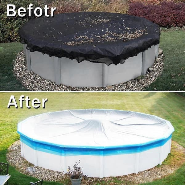 Extra thick winter pool cover for above-ground pools, cold protection-FY-
