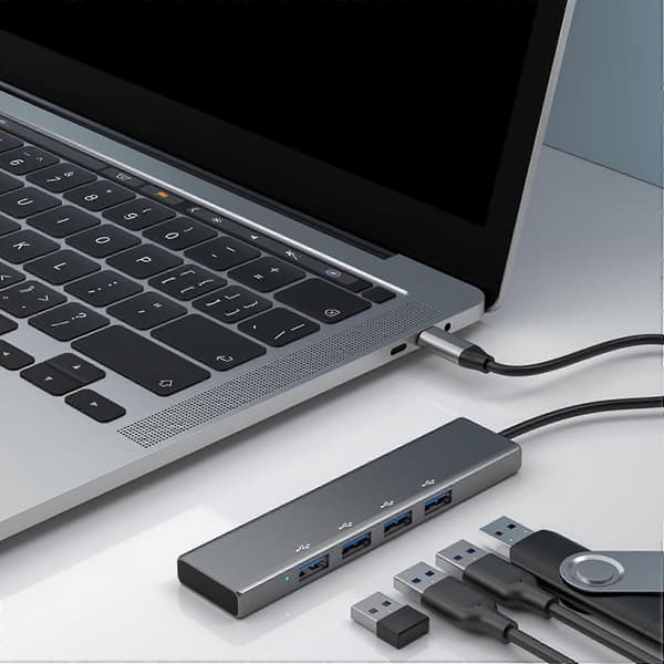 Type C Dockingstation 1 Træk 4 Multifunktionel Hub USB3.0 Adapter Til Splitterkabeladapter