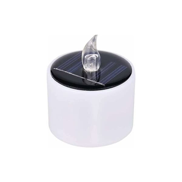 6 stk. LED-solcellelys bryllupsdekorasjon romantisk varmhvit LED-telys